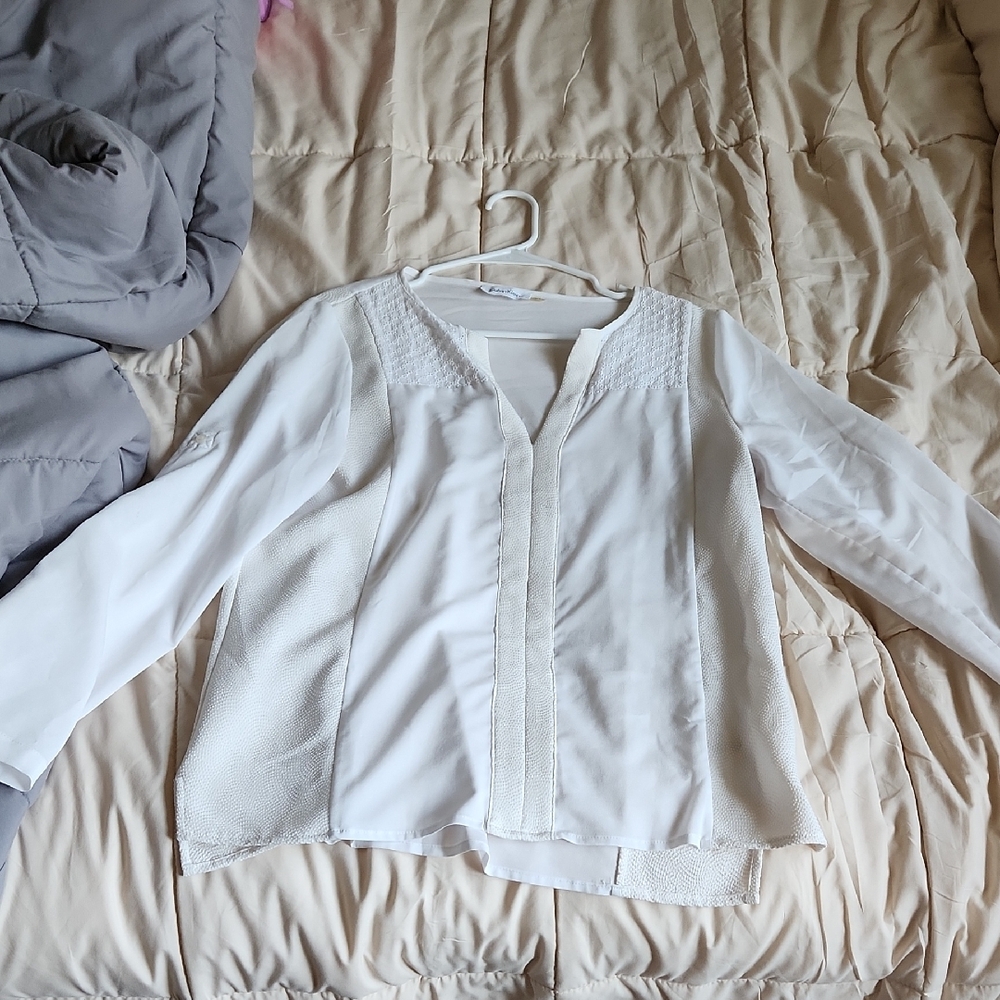 Calvin Klein white blouse.
